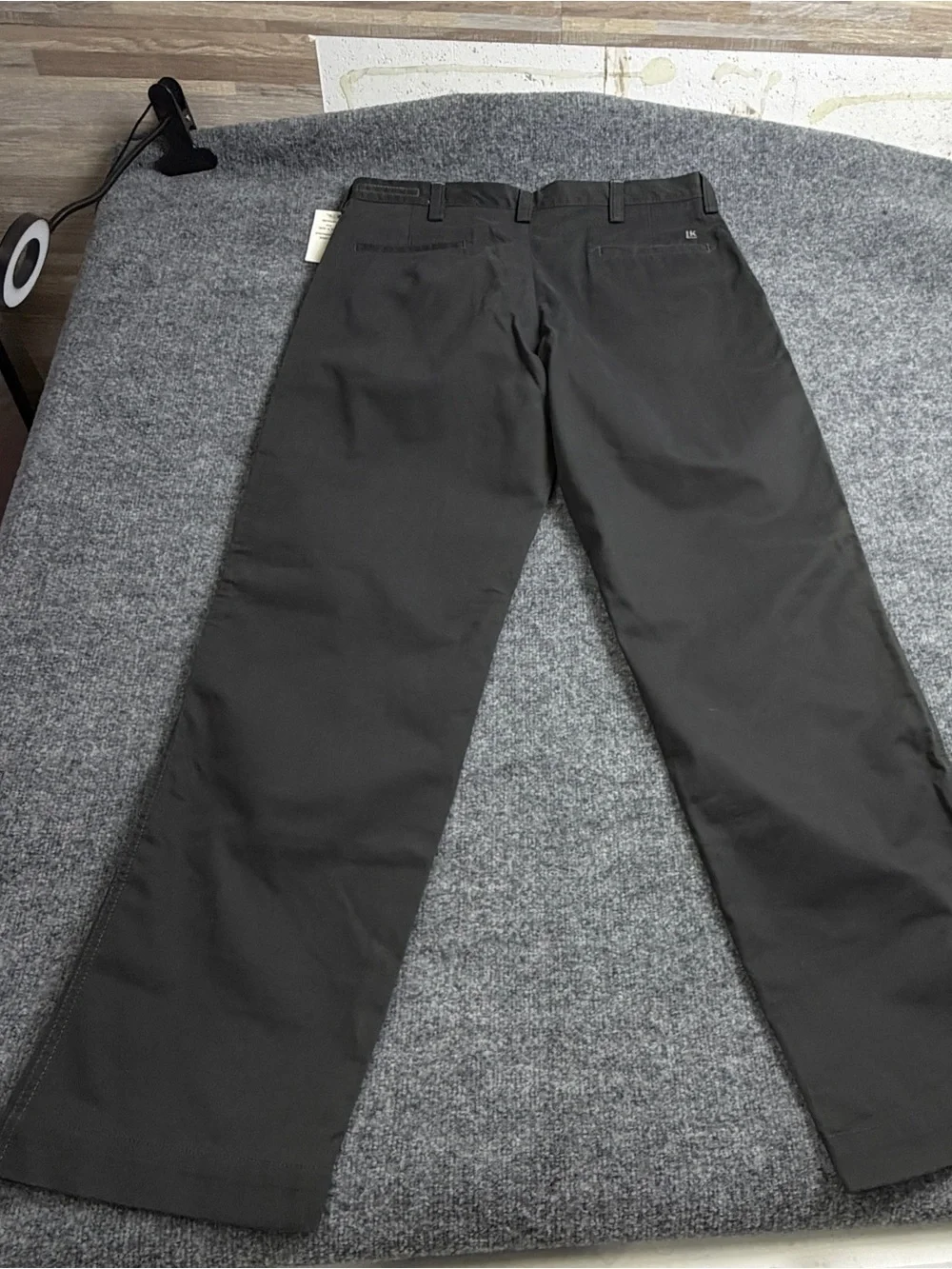 NWT Life Khaki Haggar Pants Men's 36x32 Straight Fit Comfort Chino Gray